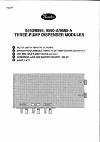 Notice Coburn 9590A BENDER3 PUMP Distributeur automatique