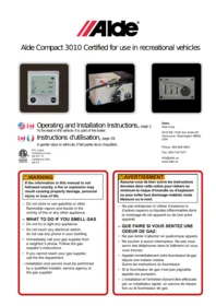 Notice TRUMA OPERATING HEATING ALDE 3010 US Chauffage