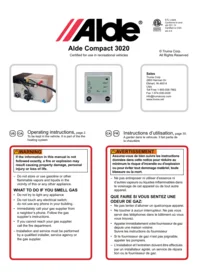 Notice TRUMA OPERATING HEATING ALDE 3020 US Chauffage
