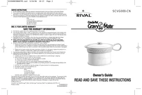 CROCK POT SCVG000-CN GRAVY MATE - Ustensiles de cuisine