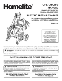 Notice HOMELITE HL80220 Générateur portable