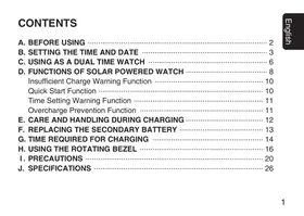 Manual CITIZEN WATCH B876 Wristwatch