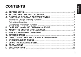 Manual CITIZEN WATCH E068 Wristwatch