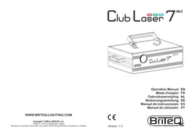 JBSYSTEMS LIGHT CLUB LASER 7 - Equipos de escenario e iluminación.