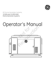 HOME NERATOR SYSTEM 15000 WATT GE