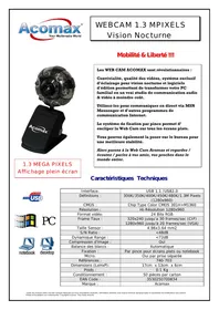 WEBCAM ACOMAX