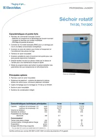 T4130 ELECTROLUX LAUNDRY SYSTEMS