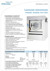 ELECTROLUX LAUNDRY SYSTEMS W41100H - Lave-linge industriel