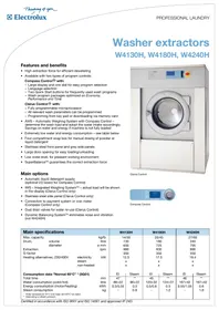 ELECTROLUX LAUNDRY SYSTEMS W4180H - Lave-linge industriel