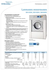 Notice ELECTROLUX LAUNDRY SYSTEMS W4240H Lave-linge industriel