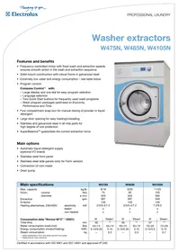 W485N ELECTROLUX LAUNDRY SYSTEMS