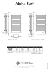 FINIMETAL ALOHA SURF - Radiateur sèche-serviettes