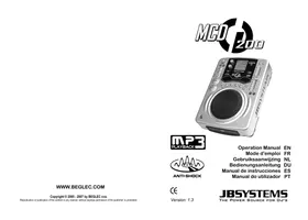 Manual BEGLEC MCD 200 Equipo de audio para DJ