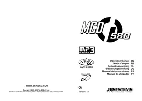 Manual BEGLEC MCD 580 Reproductor de audio portátil