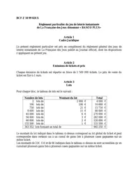 BANCO PLUS FRANCAISE DES JEUX