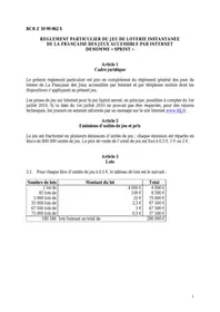 SPRINT FRANCAISE DES JEUX