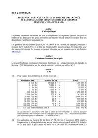 VACANCES A VIE FRANCAISE DES JEUX