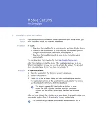 Notice F-SECURE MOBILE SECURITY 3.1 FOR SYMBIAN Sécurité mobile