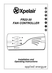 Notice APPLIED ENERGY FR22-30 Régulateur de ventilation