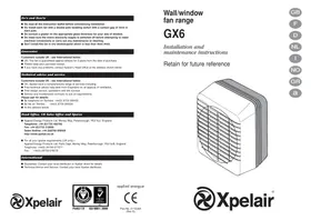 Notice APPLIED ENERGY GX6 Ventilateur