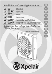 Notice APPLIED ENERGY LV 100H Ventilateur