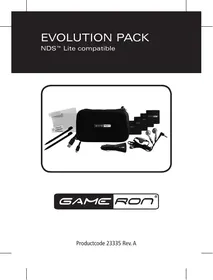 Notice AWG EVOLUTION PACK FOR NDS LITE Accessoires de jeux vidéo