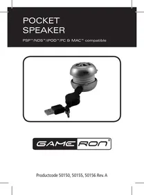 POCKET SPEAKER FOR PSP, NDS, IPOD, PC & MAC AWG