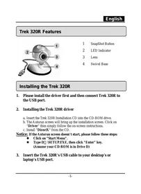 Manual GENUIS TREK 320R Webcam