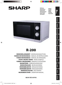 SHARP R200WW - Mikrobølgeovn