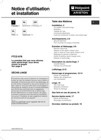 FTCD 87B6K HOTPOINT