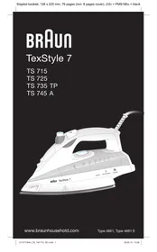 BRAUN TS745A &amp; TS745 A - Bügeleisen