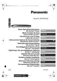 PANASONIC DMPBDT500 - Blu-ray soitin