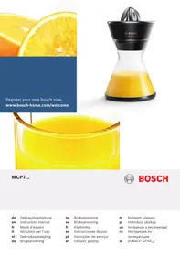 BOSCH MPC72GPW - Estrattore di succo