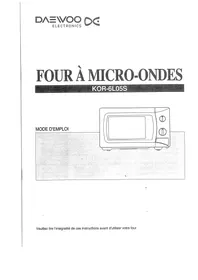 DAEWOO KOR-6L05B - Micro-ondes