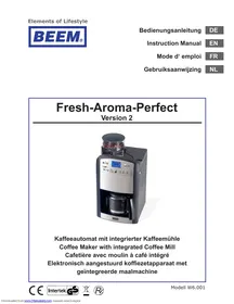 BEEM FRESH-AROMA-PERFECT II DUO  -  FRESH-AROMA-PERFECT THERMOLUX -  FRESH-AROMA-PERFECT THERMOSTAR - Koffiemachine