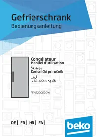 راهنما BEKO RFNE200E30W  -  RFNE200E30WN یخچال-فریزر