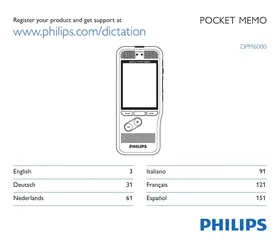 PHILIPS POCKET MEMO DPM7200 - Dictaphone numérique