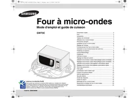 SAMSUNG GW73C - Four à micro-ondes