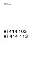 GAGGENAU VI414113  -  VI414115 -  VI414113 - Plaque de cuisson induction