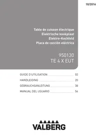 VALBERG TE 4 X EUT inox  -  TE 4 X EUT inox - Table de cuisson electrique