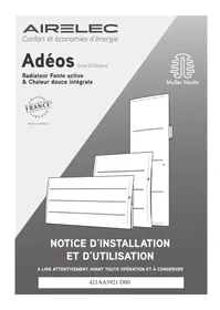 Notice AIRELEC ADEOS SMART ECOCONTROL Thermostat connecté