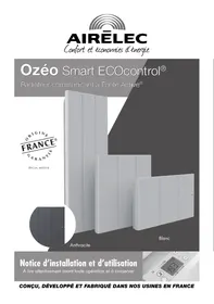 Notice AIRELEC OZEO SMART ECOCONTROL Thermostat connecté