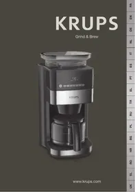 Navodila KRUPS GRIND AROMA KM832810 Kavni aparat