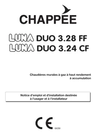 Notice CHAPPEE LUNA DUO CF 28 KW  -  LUNA DUO V 24.1 KW Chaudière à gaz