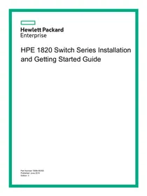 HP E 1820-24G  -  E 1820-24G-POE -  E 1820-48G -  E 1820-8G -  E 1820-8G-POE - Switch réseau