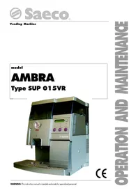 Manual SAECO AMBRA Coffee machine