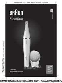 BRAUN FACESPA 853V - Appareil de soin du visage