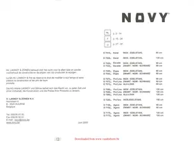 NOVY ELYPS 7050  -  ELYPS 7052 - Hotte aspirante