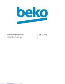 BEKO CS134020 - Lednička