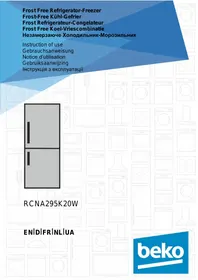 BEKO RCNA305K20W - холодильник-морозильник